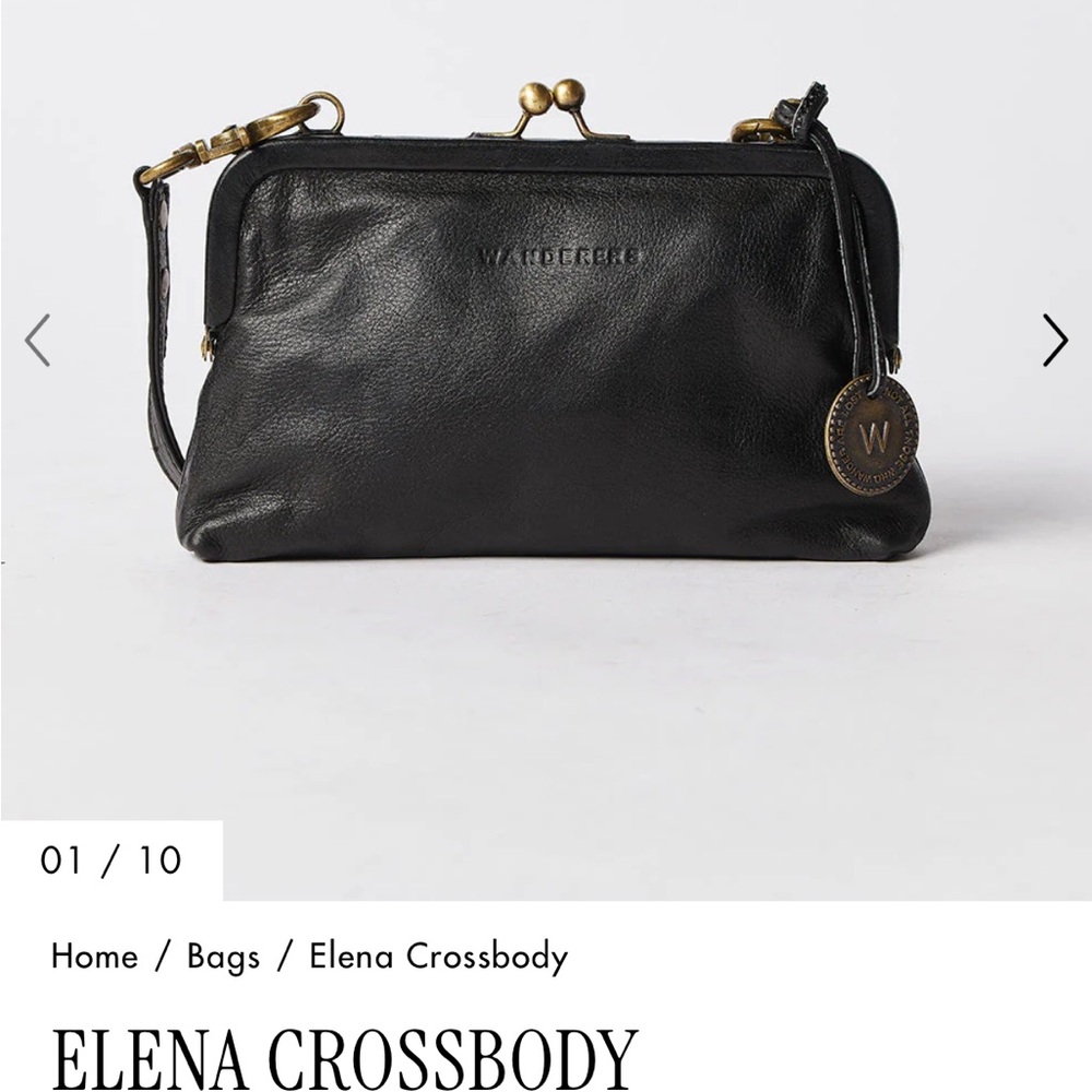 Wanderers Travel Co Elena Crossbody Black